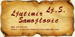Ljutimir Samojlović vizit kartica